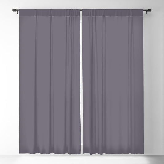 Dark Purple Solid Color Pairs PPG Glidden 2023 Trending Color Silverado PPG1172-6 Blackout Curtain