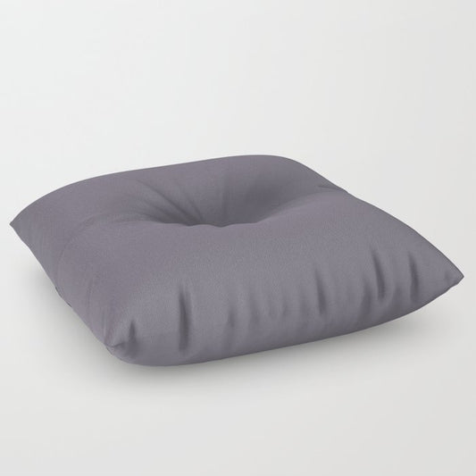Dark Purple Solid Color Pairs PPG Glidden 2023 Trending Color Silverado PPG1172-6 Floor Pillow