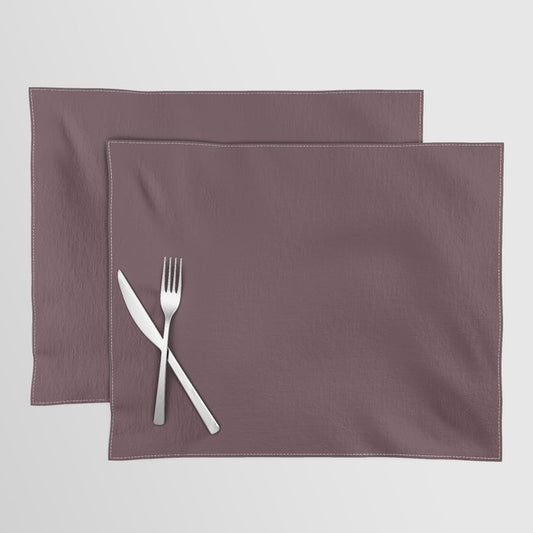 Dark Raspberry Purple Solid Color - Popular Shade 2022 PPG Gooseberry PPG1048-7 Placemat