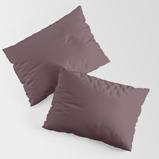 Dark Raspberry Purple Solid Color - Popular Shade 2022 PPG Gooseberry PPG1048-7 Pillow Sham Set
