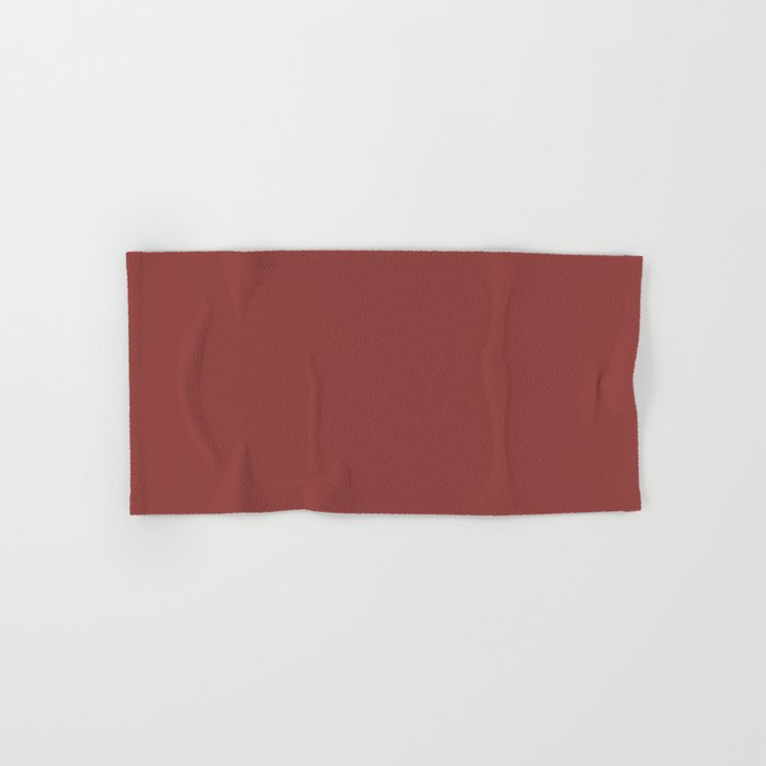 Dark Red Solid Color Dunn & Edwards 2023 Trending Color Deep Crimson DEA152 Well Intentions Collection Hand & Bath Towels