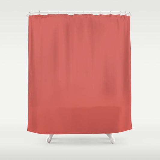 Dark Red Solid Color Pairs Benjamin Moore 2023 Color of the Year Raspberry Blush 2008-30 Shower Curtain