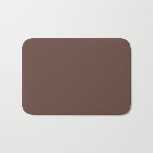 Dark Reddish Brown Solid Color Pairs Dulux 2023 Trending Shade Basset Brown S09D8 Bath Mat
