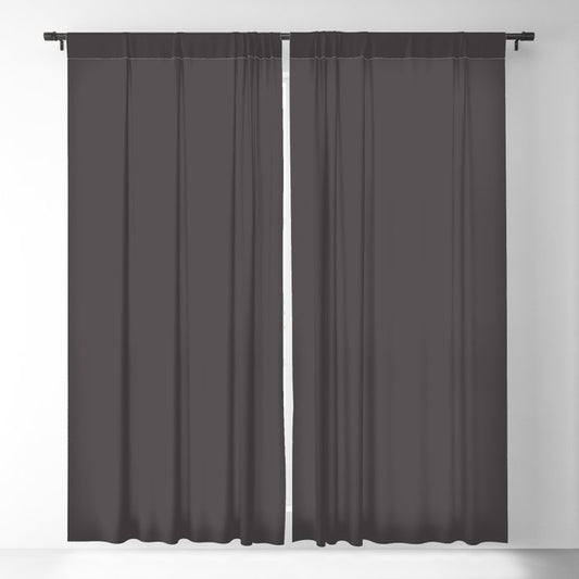 Dark Smoky Brown Solid Color Pairs 2023 Color of the Year HGTV Darkroom HGSW7083 Blackout Curtain