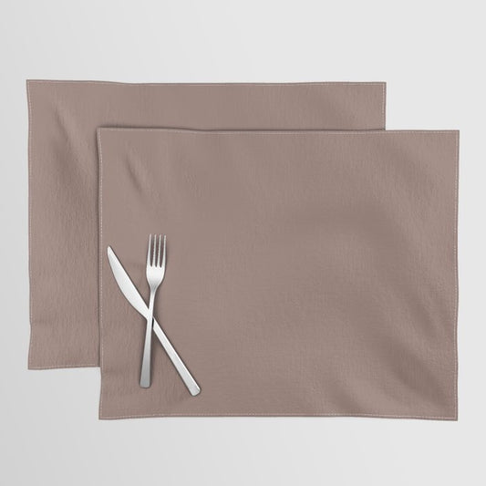 Dark Smoky Pink Solid Color Pairs 2023 Color of the Year Valspar Southern Road 1006-9C Placemat