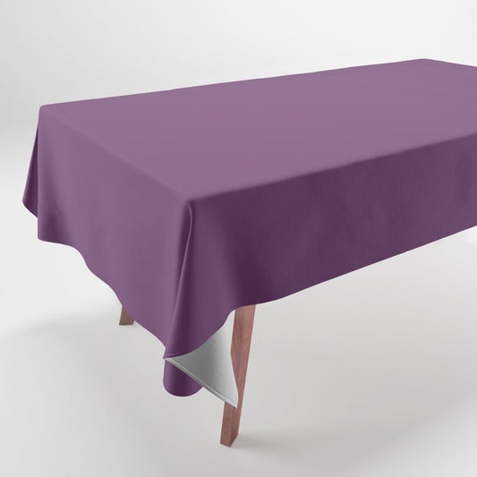 Deep Dark Grape Solid Color Pairs Dulux 2023 Trending Shade Purple Celebration SB8H9 Tablecloth