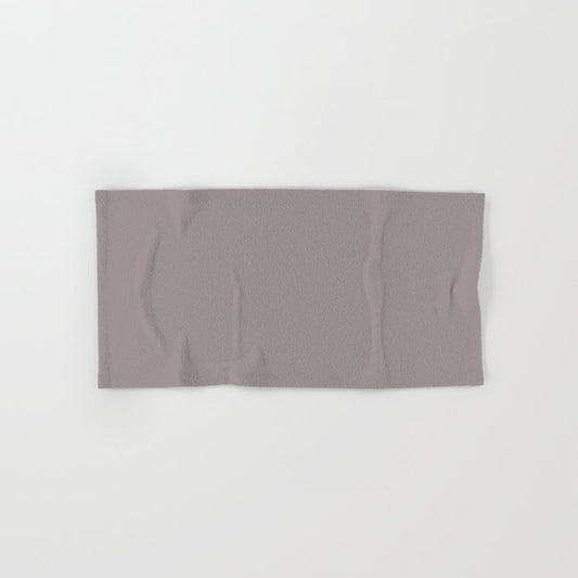 Dunn & Edwards 2019 Trending Colors Ashen Plum (Pale Purple Gray) DE6396 Solid Color Hand & Bath Towel