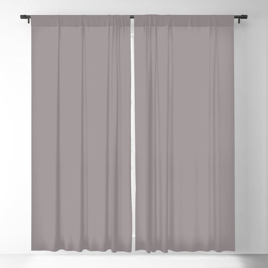 Dunn & Edwards 2019 Trending Colors Ashen Plum (Pale Purple Gray) DE6396 Solid Color Blackout Curtain