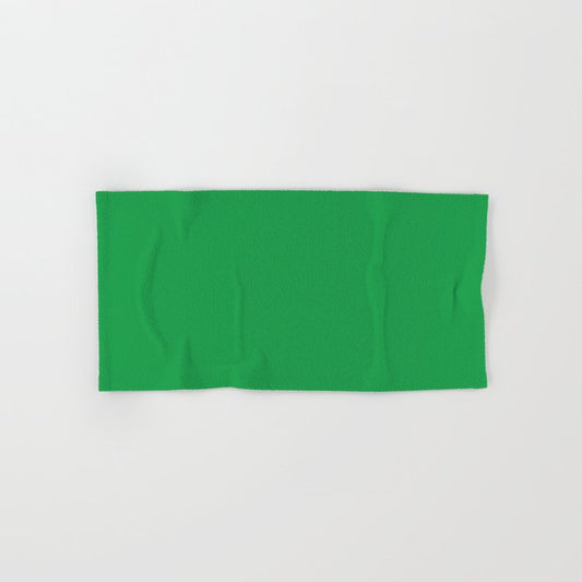 Dunn & Edwards 2019 Trending Colors Get Up and Go Green DE5636 Solid Color Hand & Bath Towel