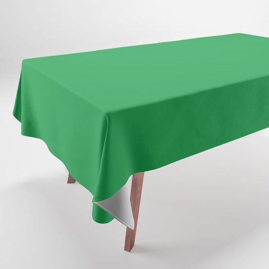 Dunn & Edwards 2019 Trending Colors Get Up and Go Green DE5636 Solid Color Tablecloth