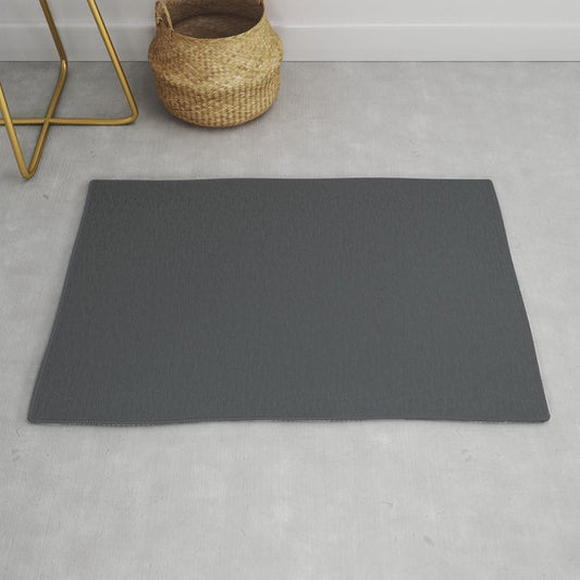 Dunn & Edwards 2019 Trending Colors Stargazing (Dark Gray) DE6336 Solid Color Throw & Area Rugs