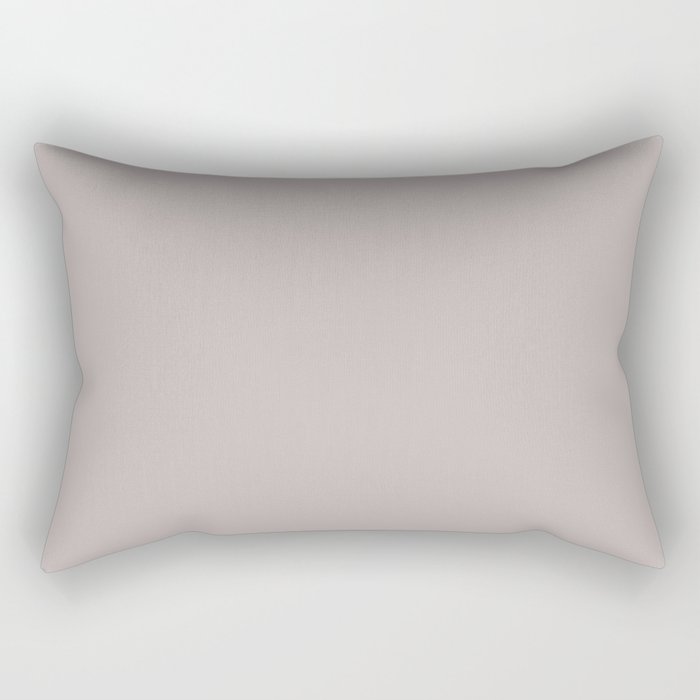 Dusty Gray Violet Purple Solid Color Pairs PPG 2023 Trending Shade Luxurious PPG18-04 Rectangular Pillow