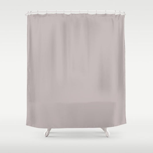 Dusty Gray Violet Purple Solid Color Pairs PPG 2023 Trending Shade Luxurious PPG18-04 Shower Curtain