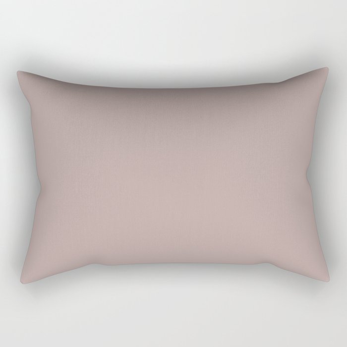 Dusty Rose Purple Solid Color Pairs 2023 Trending Color HGTV Glamour HGSW6031 Rectangular Pillow