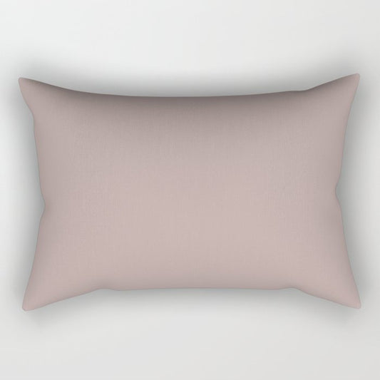 Dusty Rose Purple Solid Color Pairs 2023 Trending Color HGTV Glamour HGSW6031 Rectangular Pillow