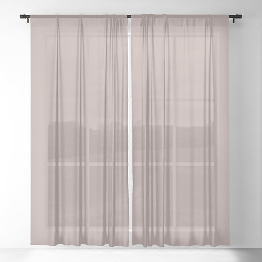 Dusty Rose Purple Solid Color Pairs 2023 Trending Color HGTV Glamour HGSW6031 Sheer Curtain