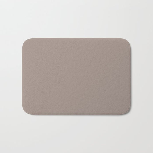Earth Tone Gray Beige Solid Color Pairs 2023 Color of the Year Dutch Boy Rustic Greige 404-4DB Bath Mat