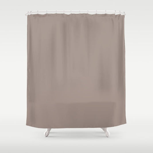 Earth Tone Gray Beige Solid Color Pairs 2023 Color of the Year Dutch Boy Rustic Greige 404-4DB Shower Curtain