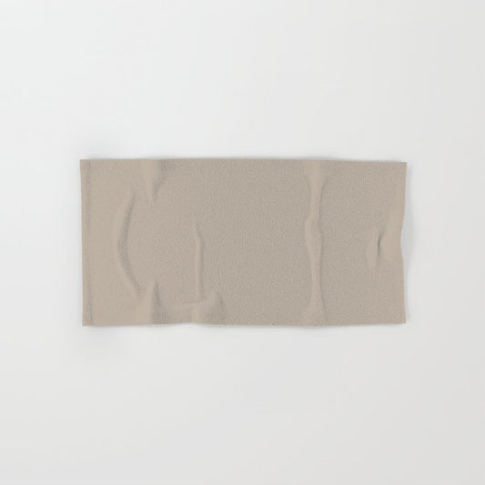 Earth Tone Smoked Beige Solid Color Pairs 2023 Color of the Year Valspar Ivory Brown 6006-1C Hand & Bath Towel