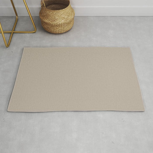 Earth Tone Smoked Beige Solid Color Pairs 2023 Color of the Year Valspar Ivory Brown 6006-1C Throw & Area Rugs