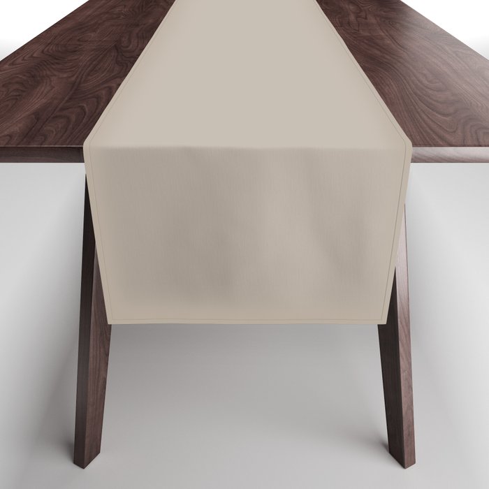 Earth Tone Smoked Beige Solid Color Pairs 2023 Color of the Year Valspar Ivory Brown 6006-1C Table Runner
