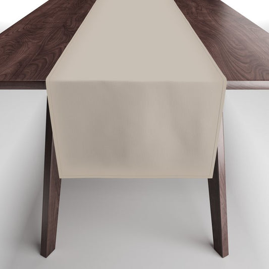 Earth Tone Smoked Beige Solid Color Pairs 2023 Color of the Year Valspar Ivory Brown 6006-1C Table Runner