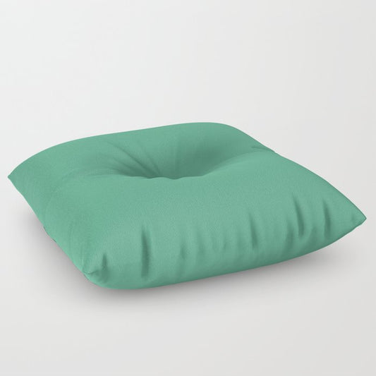 Emerald Green Solid Color Pairs PPG Glidden 2023 Trending Color Laurel Wreath PPG1228-5 Floor Pillow