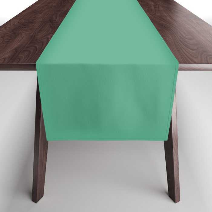 Emerald Green Solid Color Pairs PPG Glidden 2023 Trending Color Laurel Wreath PPG1228-5 Table Runner