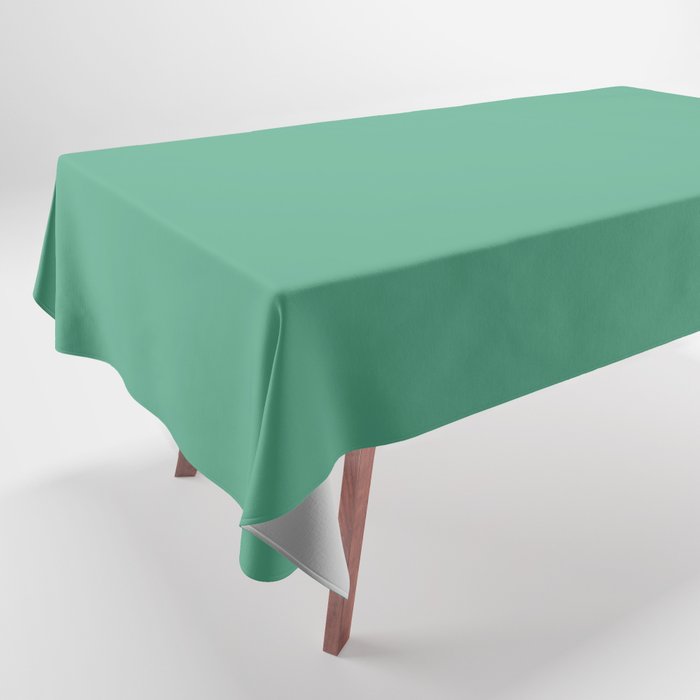 Emerald Green Solid Color Pairs PPG Glidden 2023 Trending Color Laurel Wreath PPG1228-5 Tablecloth