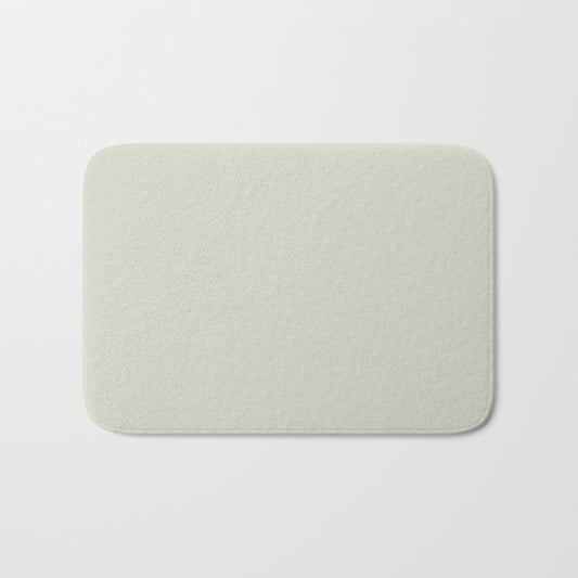 Hazy Green Gray Solid Color Pairs Dulux 2023 Trending Shade Green Alabaster Half S19B1H Bath Mat