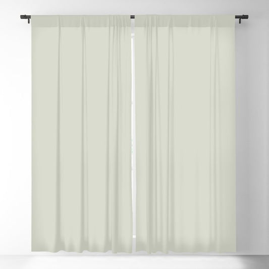 Hazy Green Gray Solid Color Pairs Dulux 2023 Trending Shade Green Alabaster Half S19B1H Blackout Curtain