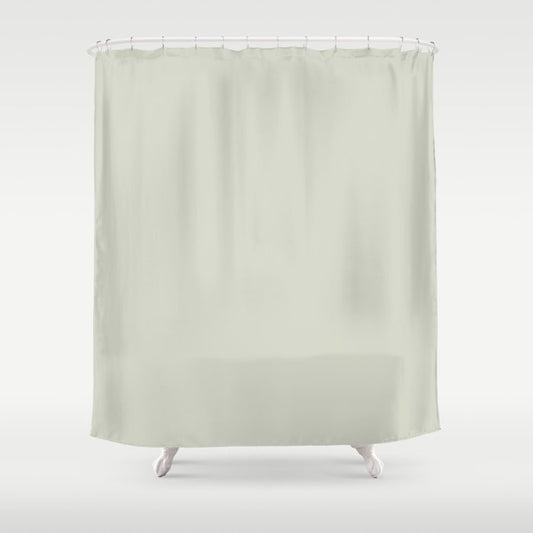 Hazy Green Gray Solid Color Pairs Dulux 2023 Trending Shade Green Alabaster Half S19B1H Shower Curtain