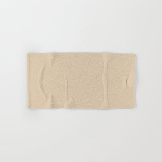 Neutral Beige Solid Color Pairs 2023 Color of the Year Valspar Holmes Cream 3004-10B Hand & Bath Towel