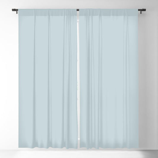 Light Blue Solid Color Pairs Dulux 2023 Trending Shade Pure Blue Half S33A1H Blackout Curtain