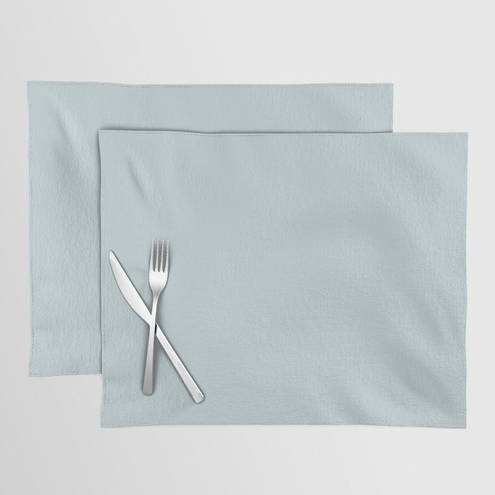 Light Blue Solid Color Pairs Dulux 2023 Trending Shade Pure Blue Half S33A1H Placemat