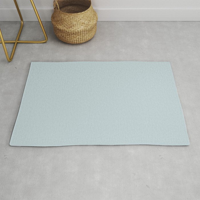 Light Blue Solid Color Pairs Dulux 2023 Trending Shade Pure Blue Half S33A1H Throw & Area Rugs