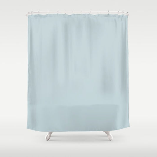 Light Blue Solid Color Pairs Dulux 2023 Trending Shade Pure Blue Half S33A1H Shower Curtain