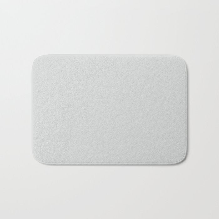 Light Gray - Grey Solid Color Pairs Dulux 2023 Trending Shade Terrace White SN4F1 Bath Mat