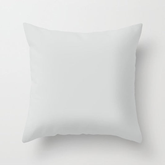Light Gray - Grey Solid Color Pairs Dulux 2023 Trending Shade Terrace White SN4F1 Throw Pillow