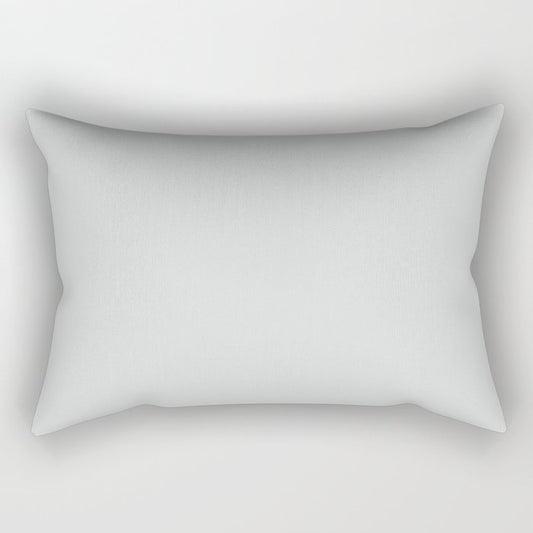 Light Gray - Grey Solid Color Pairs Dulux 2023 Trending Shade Terrace White SN4F1 Rectangular Pillow
