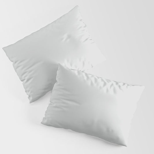 Light Gray - Grey Solid Color Pairs Dulux 2023 Trending Shade Terrace White SN4F1 Pillow Sham Set