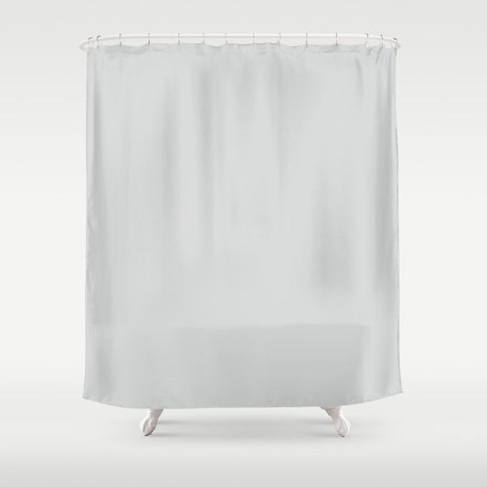 Light Gray - Grey Solid Color Pairs Dulux 2023 Trending Shade Terrace White SN4F1 Shower Curtain