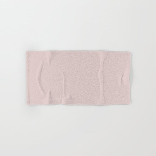 Light Pink Solid Color Pairs Dulux 2023 Trending Shade Porcelain S05D1 Hand & Bath Towel