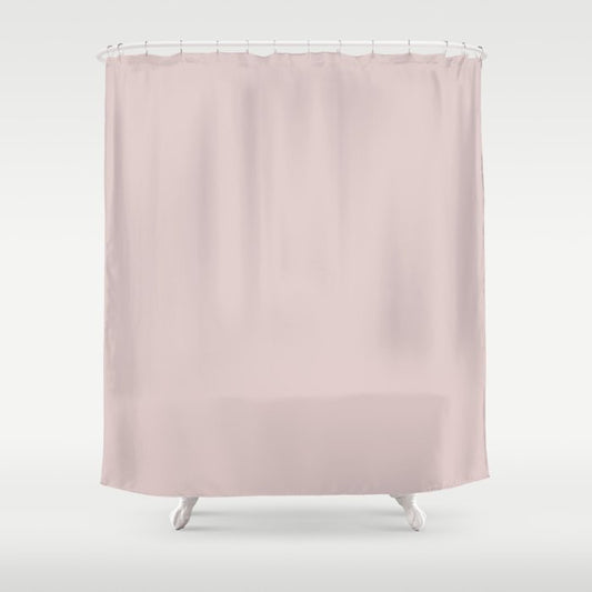 Light Pink Solid Color Pairs Dulux 2023 Trending Shade Porcelain S05D1 Shower Curtain