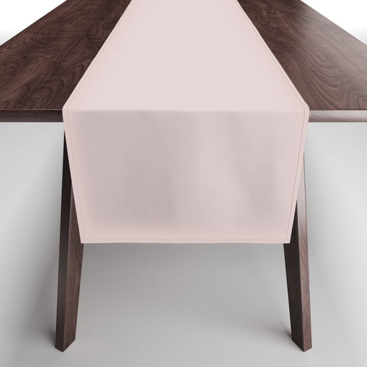 Light Pink Solid Color Pairs Dulux 2023 Trending Shade Porcelain S05D1 Table Runner