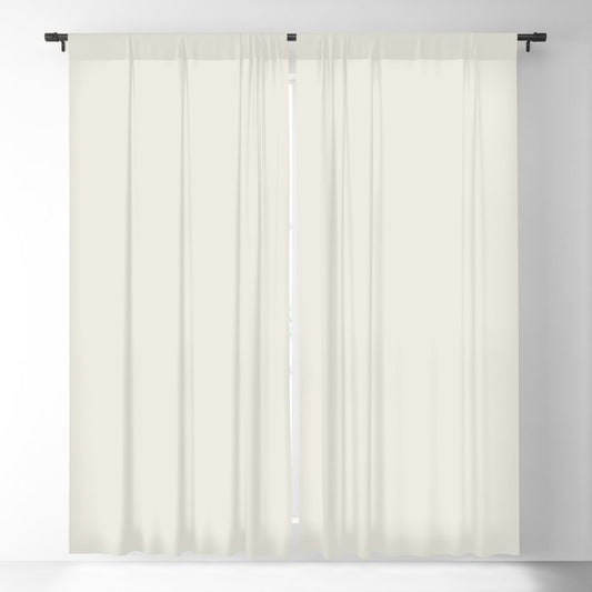Linen Off White Solid Color Pairs Dulux 2023 Trending Shade Whisper White SW1C2 Blackout Curtain