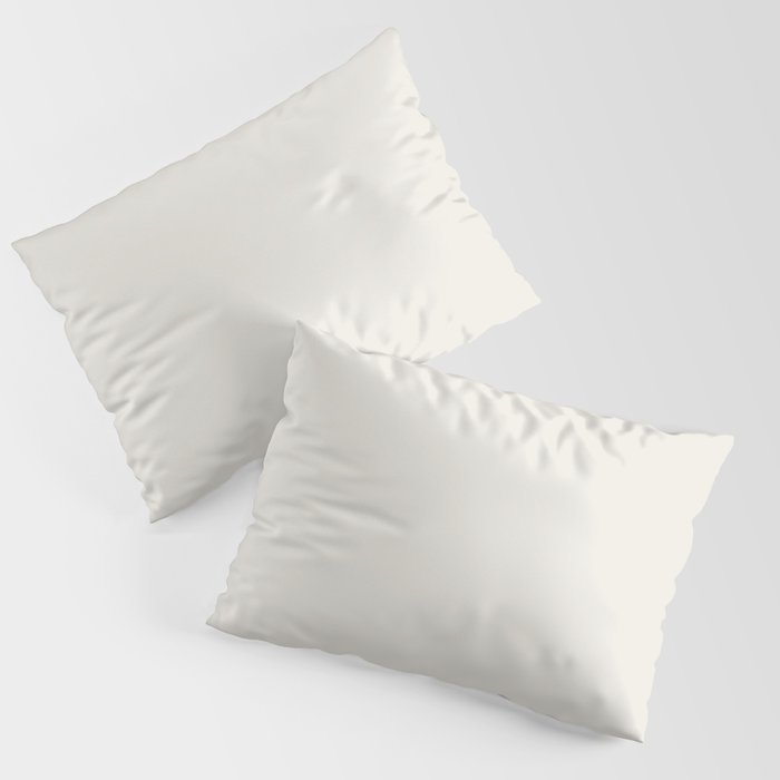 Linen Off White Solid Color Pairs Dulux 2023 Trending Shade Whisper White SW1C2 Pillow Sham Set