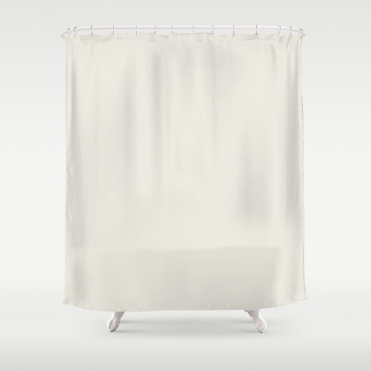 Linen Off White Solid Color Pairs Dulux 2023 Trending Shade Whisper White SW1C2 Shower Curtain