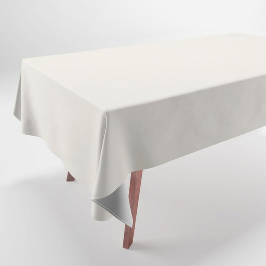 Linen Off White Solid Color Pairs Dulux 2023 Trending Shade Whisper White SW1C2 Tablecloth