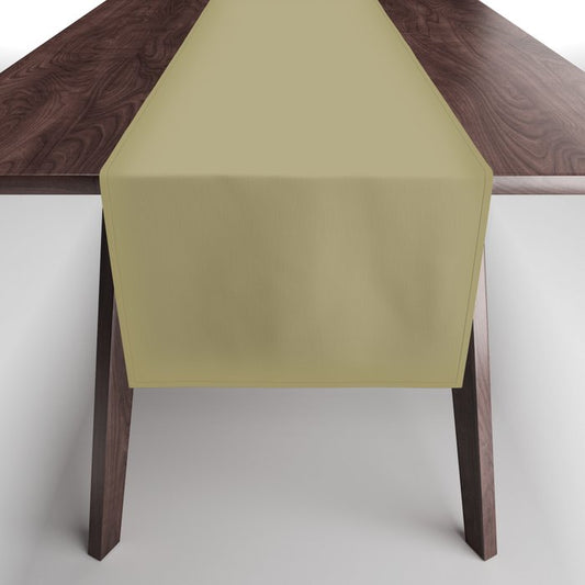 Martini Olive Green Solid Color Pairs Dulux 2023 Trending Shade Stilted Stalks S17D5 Table Runner